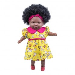 Boneca Morena Tayla Vestido Azul Cotiplas UNICA