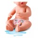 Divertoys Boneca New Born Little Faz Xixi Cor Branca UNICA