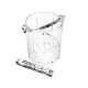 Balde De Gelo Vidro Alça E Pegador Grego 15x13x14cm - Wolff UNICA