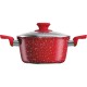 Caçarola Colorstone 20cm Antiaderente Volcano Vermelho Euro UNICA