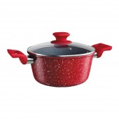 Caçarola Colorstone 20cm Antiaderente Volcano Vermelho Euro UNICA Caçarola Colorstone 20cm Antiaderente Volcano Vermelho Euro UNICA