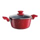 Caçarola Colorstone 20cm Antiaderente Volcano Vermelho Euro UNICA