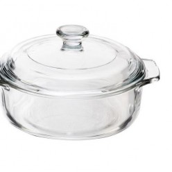 Caçarola Vidro Temperado Transparente 1,8L Libbey 