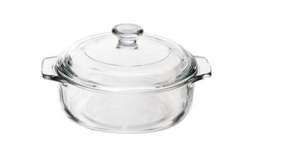 Caçarola Vidro Temperado Transparente 1,8L Libbey 