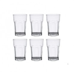 Cj 6 Copos Altos Vidro P/drink Allure 425Ml UNICA