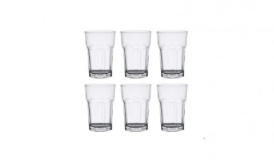 Cj 6 Copos Altos Vidro P/drink Allure 425Ml UNICA