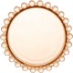 Conjunto 4 Pratos De Cristal Pearl Âmbar 10cm - Wolff UNICA