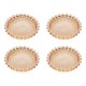 Conjunto 4 Pratos De Cristal Pearl Âmbar 10cm - Wolff UNICA