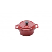 Mini Caçarola Porcelana Black Lid Vermelha Bon Gourmet UNICA
