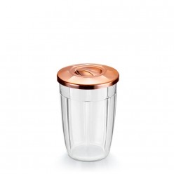 Pote Cristal C/ Tampa Rosca Bronze 500ml UNICA