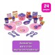 Kit Panelinhas Meu Jantarzinho 24 Peças Rosa Big Star - 268 UNICA