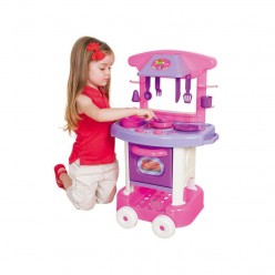 Play Time Cozinha Brinquedo Menina Rosa Cotiplás UNICA
