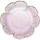 Bowl Cristal Martelado Borda Dourada Taj Flor Rosa 14,x3,5cm UNICA