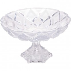 Centro De Mesa De Cristal Deli Diamond 32,5cm X 19,5cm Lyor UNICA