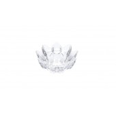 Porta Vela Em Vidro Enfeite Castiçal Flor De Lótus UNICA Porta Vela Em Vidro Enfeite Castiçal Flor De Lótus UNICA