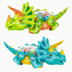 Dinossauro Bate E Volta Com Som E Luz Cores Sortidas UNICA