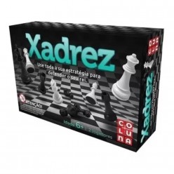 Jogo De Tabuleiro Xadrez Coluna Novo Original UNICA