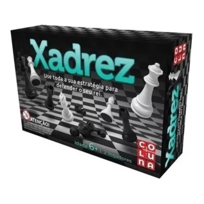 Jogo De Tabuleiro Xadrez Coluna Novo Original UNICA