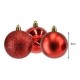 Kit Bola Mista 6Cm Decoração Árvore Natal 9Un Magizi UNICA