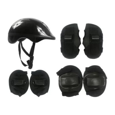 Kit Proteção Para Crianças Radical Preto Dm Toys UNICA